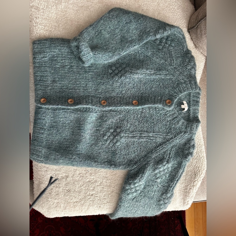 Intropia Blue Women's Cardigan Sweater